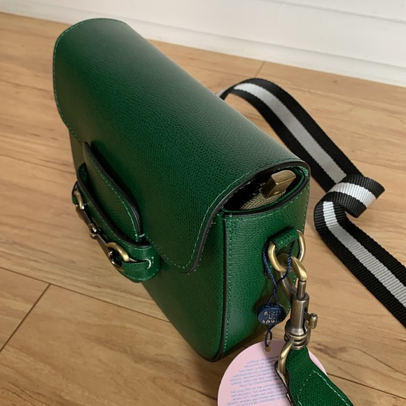 BEVINI Modena green genuine leather women crossbody bag - Picture 7 of 16